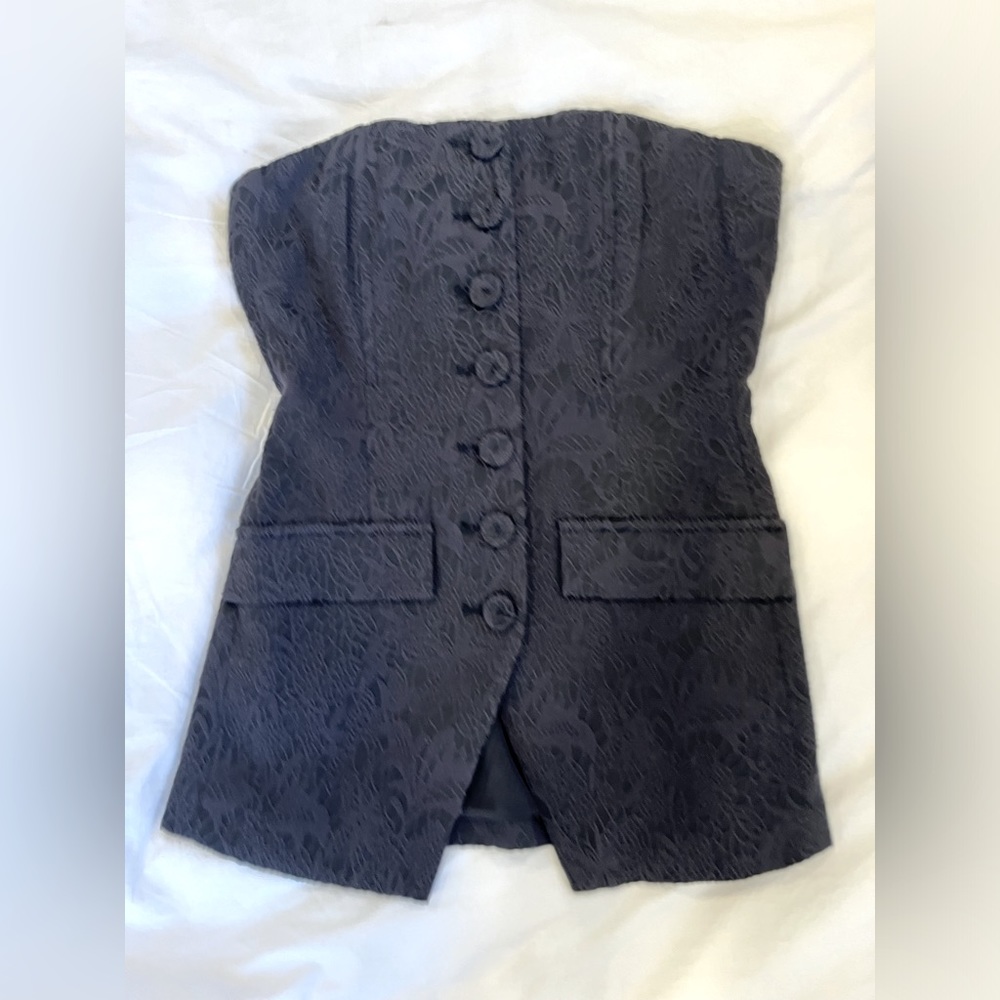 Favorite Daughter Phoebe Bustier - Buona Notte (black jacquard)
